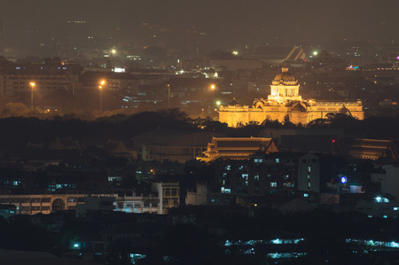 The Ananta Samakhom Throne Hall in Thai Royal Dusit Palace, Bangkok, Thailand.のeditorial素材
