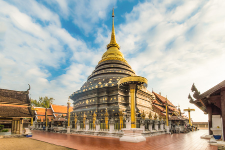 Ancient Buddhist temple of Wat Phra That Lampang Luang The temple of the Holy Relic of Lampang and...