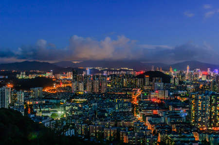Shenzhen night sceneの写真素材