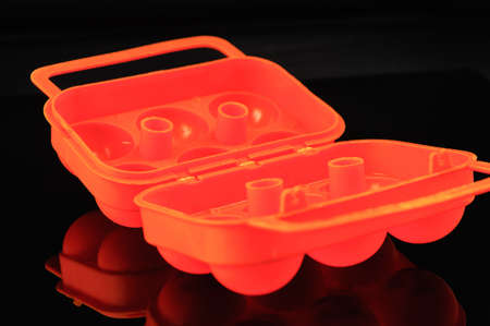 Egg box to protect the eggs are not brokenの写真素材