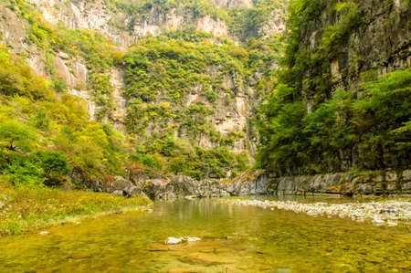 Taihang Mountains is the first step From east to west, from the plains towards the plateauの写真素材
