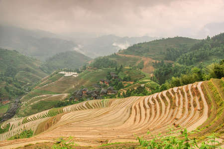 Longji terrace has a history of 700 yearsの写真素材
