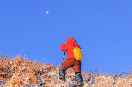 In winter, snow Wugongshan full, very cold.の写真素材