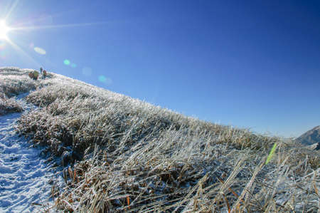 In winter, snow Wugongshan full, very cold.の写真素材