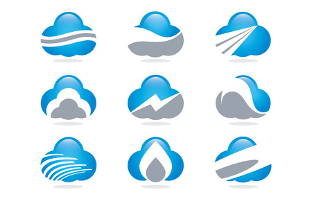 Vector Logo Cloud Technologyのイラスト素材