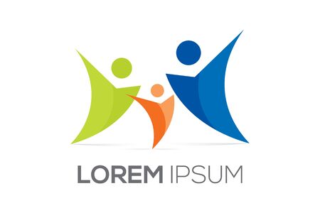 People Connected Symbols and Teamworkのイラスト素材