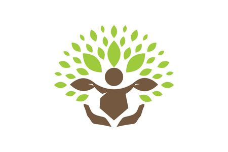 Creative Colorful Tree Human Conceptのイラスト素材