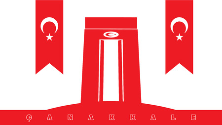 March 18 Gallipoli Victory and Gallipoli Martyrs Remembrance Dayのイラスト素材