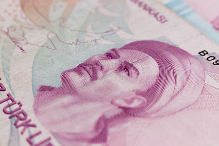Official Currency Republic of Turkey, Turkish Liraの写真素材