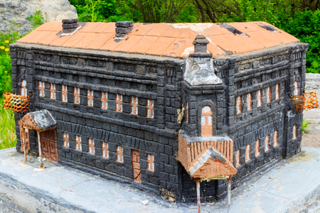 Stone Building Model of Ancient History. Anatolia, Kars, Turkeyの写真素材