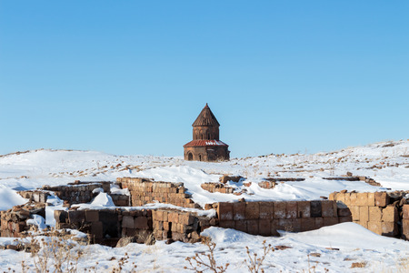 Historical Ani Ruins and Winter Landscapes, Kars, Turkey ,February 2017