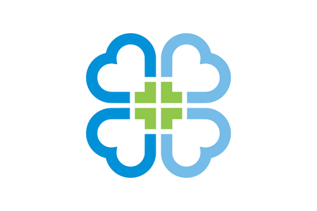 A Vector Health Care and Medical Logo and Icon Templateのイラスト素材