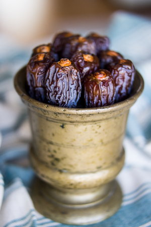 Dried Date fruit / Medjool / Ramadan food.の写真素材