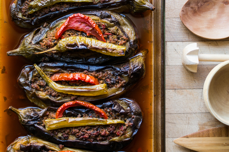 Karniyarik / Turkish Traditional food.の写真素材