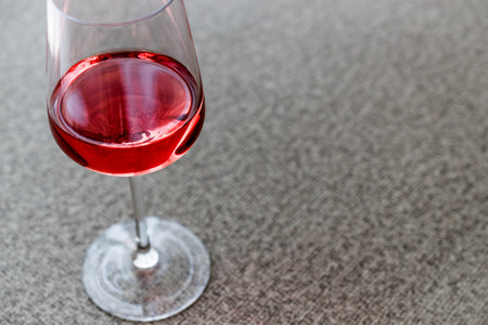 Rose or Pink Wine in glass. Beverage Concept.の写真素材