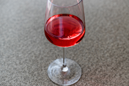 Rose or Pink Wine in glass. Beverage Concept.の写真素材