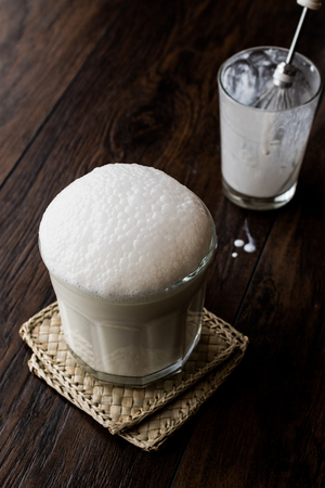 Buttermilk refers to a number of dairy drinks.の写真素材