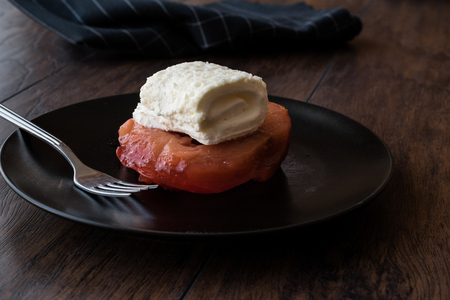 Avya tatlisi is a dessert from Turkish cuisine that is made with quinceの写真素材