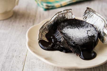 Souffle  is a baked egg-based dish which originated in early eighteenth century France.の写真素材