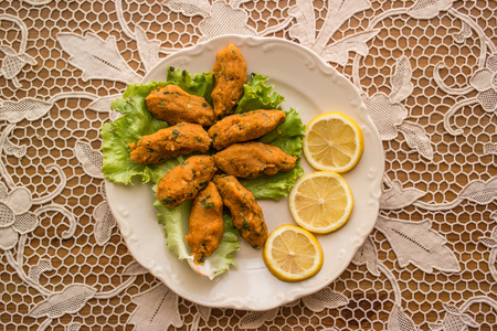 Turkish Mercimekli kofte made with bulgur and lentil