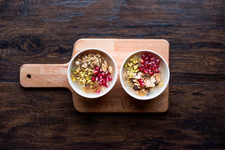 Turkish Traditional Dessert Ashure (Noah's Pudding). Traditional Food.の写真素材