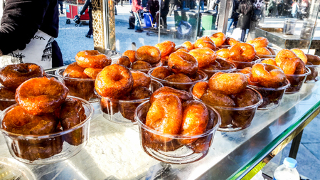 Turkish Street Dessert Lokma. fast food