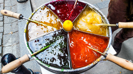 Turkish Street dessert ottoman paste macun tatlisi. Traditional dessert.の写真素材