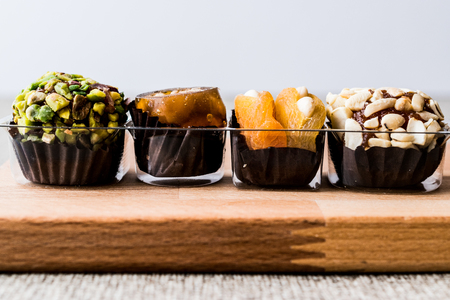 Mix Stuffed Fruits with Dried Apricot, pistachio, almond and fig. organic foodの写真素材