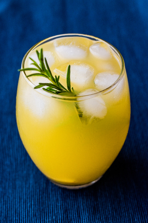 Meyer Lemonade with Rosemary and Vodka. Beverage Concept.の写真素材