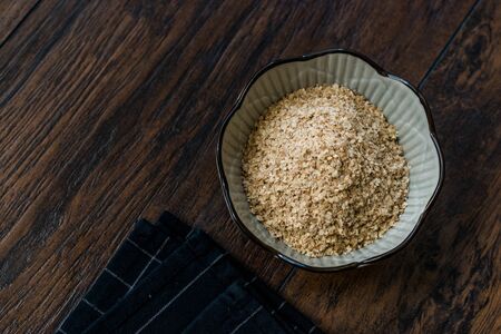 Wheat Germ in Bowl. Ready to Use. Organic Food.