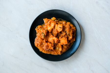 Indian Food Paneer Butter Tikka Masala / Cheese Cottage Curry. Organic Traditional Food.の写真素材