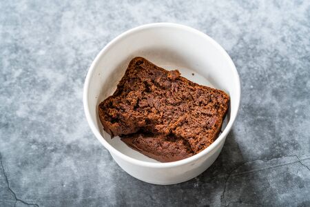 Take Away Healthy Organic Homemade Vegan Dessert Mexican Brownie with Kidney Beans. Gluten Free and...