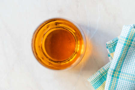 Instant Watermelon Aroma Flavored Fruit Juice in Glass. Ready to Drink.の写真素材