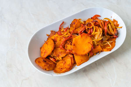 Traditional Aegean meal Sinkonta is made with pumpkin. Ready to Eat.の写真素材