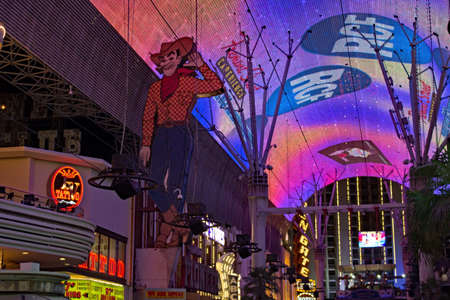 Freemont Street - Las Vegasのeditorial素材