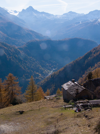 Vallon de la Thuile, Elevaz, Val dÂ´aoste, Italyのeditorial素材