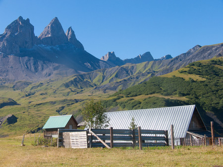 Aiguilles d´Arves, Savoie, Rhône-Alpes, Franceのeditorial素材