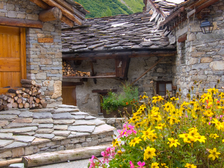 bonneval,savoie,franceの写真素材