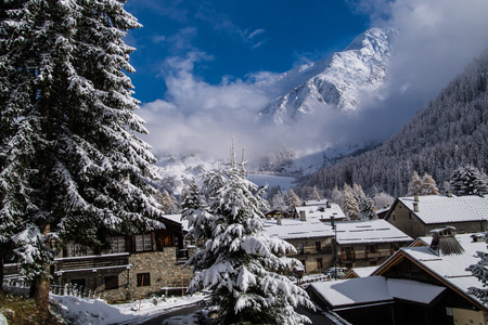 trelechamps,chamonix,haute savoie,franceの写真素材