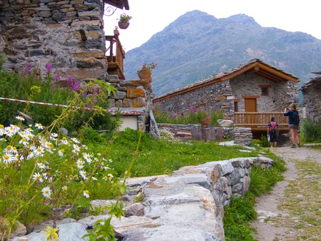 l'ecot,bonneval,savoie,franceの写真素材