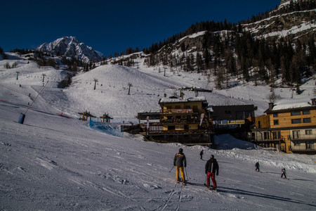winter landscape in the val d'aostaのeditorial素材