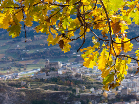sion,valais,swissの写真素材