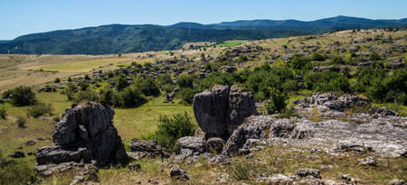 nimes the old man in lozere in franceの写真素材