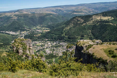 causse mejan in lozere in franceの写真素材