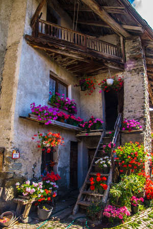 vens in val aosta in italyの写真素材