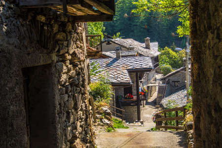 vedun in val of aoste in italyの写真素材
