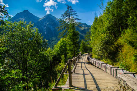 the trient in haute savoie in swissの写真素材