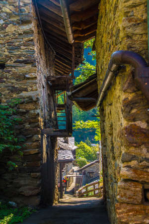 vedun in val of aoste in italyの写真素材