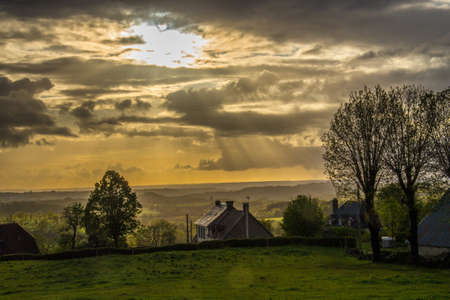 saint bonnet de salers in cantal in france