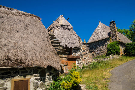 Traditional village in Transylvania, Romania. The settlement was founded by the Saxon colonists in the middle of the 12th century.の写真素材